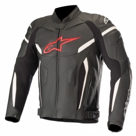 Alpinestars GP Plus R v2 Leather Jacket Black & Red Fluo